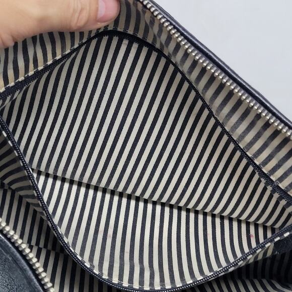 Kate Spade New York Black Pebbled Leather Hand Bag Single Handle Strap - Picture 9 of 10